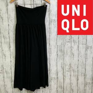 UNIQLO★ユニクロ★イージースカートパンツ ブラック★サイズL　55-39