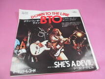 ひ10　＜見本盤＞　BTO /　　DOWN TO THE LINE 　　　　　　　　　　　　EP盤レコード　アナログ_画像1