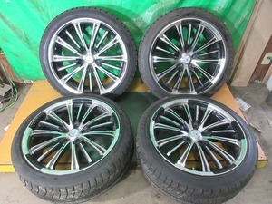 BRIDGESTONE VRX 245/40R20 4本 No.3591S スタッドレス 冬タイヤ BLEST BAHNSTECHアルミホイール アルファード等