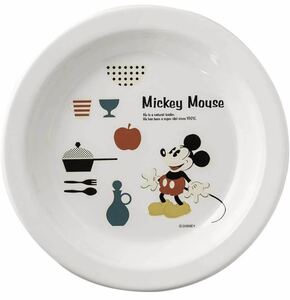 [ новый товар ] Disney Mickey minnie 23cm plate . тарелка белый ограничение Fuji сигнал low 