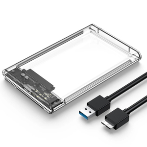 2.5インチ HDD SSD 外付けケース USB3.0 透明 クリアケースSATA　USB3.0ハードディスク 5Gbps 高速データ転送 電源不要ポータブルSSDケース