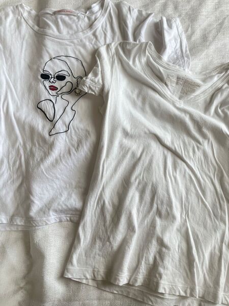 無印良品 SEPIA DOLL 白 Tシャツ 2点セット