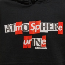 WB169　★4　Supreme シュプリーム ANTIHERO アンタイヒーロー Hooded Sweatshirt パーカー スウェット ブラック Mサイズ ●80◎６_画像2