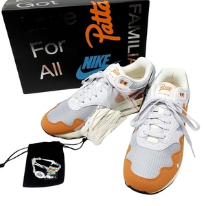 WB726　NIKE ナイキ Patta パタ AIR MAX 1 Monarch エア マックス1 モナーク DH1348-001 27cm US9 スニーカー コラボ ●80◎４