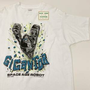 80s 鉄人28号 デッドストック Gigantor Tシャツ ホワイト 白 Lサイズ 横山光輝 半袖 Tee アニメT 漫画 映画 VINTAGE ビンテージ 3060478