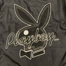 PLAY BOY ビッグ ロゴ ナイロン ジャケット ブラック 黒 Mサイズ プレイボーイ ブルゾン 90s 00s Y2K 3080449 _画像8