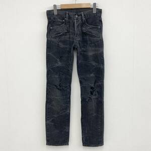 DENIM&SUPPLY повреждение обработка Biker брюки черный Denim брюки чёрный мужской W27 Ralph Lauren Denim принадлежности джинсы 3070084