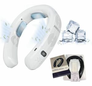  neck .. electric fan top and bottom sending manner USB rechargeable moment cooling neck cooler cooling pre -do attaching feather none 3 -step air flow adjustment sudden speed cooling white 