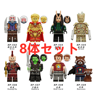 ★新作★【レゴ互換】ミニフィグ アベンジャーズ 人形 フィギュアセット8体