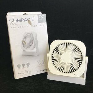 TOPLAND anywhere FANTASTIC compact fan SF-DF18WH 2023 year made < battery optional > [ with translation *AC adaptor /USB cable lack of ]88 00248