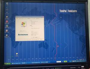 レノボ Lenovo / IBM ThinkPad T60 2623-7ＸJ Core Duo T7200 2GB 80GB(HDD) SXGA+ 15インチ Windows XP Pro 32bit　 リカバリー済