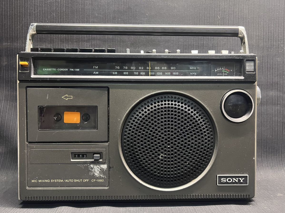 SONY ソニー CF-6100 ラジカセ ラジオ FM/AM ステレオ カセット