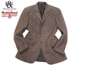 ダーバン×ハリスツイード D’URBAN Kent＆Curwen Harris tweed 上質◆テーラードジャケット A7 