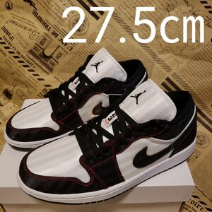 27.5㎝ Nike WMNS AJ1 Low Black/White/Red