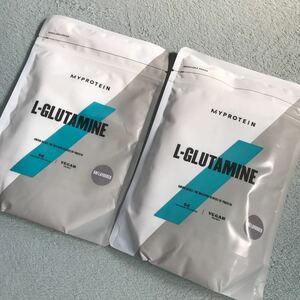 L-グルタミン パウダー ノンフレーバー 250g×２袋　500g マイプロテイン MYPROTEIN アミノ酸 サプリメント　2024.12まで