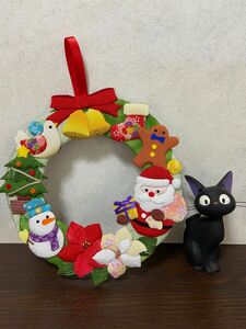 ハンドメイド押絵　クリスマスリース