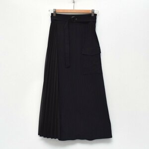 COMME CA Comme Ca unusual material pleat do King to coil manner skirt SIZE:9 * three 30800 jpy [S106603]