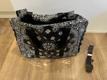 【送料無料】Supreme 21ss Bandana Tarp Large Duffle Bag Black シュプリーム バンダナ タープ ダッフル バッグ ブラック 黒_画像8