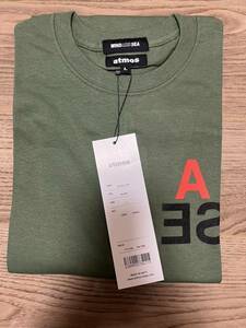 【新品 未使用 送料無料】WIND AND SEA atmos Tee L OLIVE ウィンダンシー アトモス Tシャツ オリーブ L