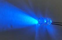 定電流素子内蔵 直接接続用 青 LED ５ｍｍ ５個セット 定電流ダイオード ５ｍｍＬＥＤ　１２Ｖ 青色 １２Ｖ直接接続5.5Ｖから20Ｖ CRD内蔵_画像3