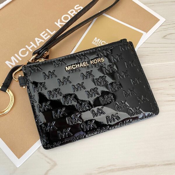 新品 MICHAEL KORS マイケルコース コインケース エナメル