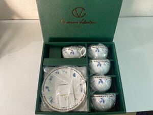 [Giovanni valentino cup & saucer 5 set ] beautiful goods 