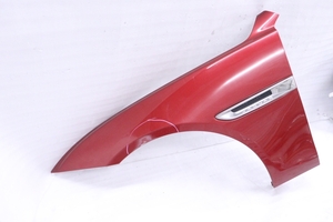 39-142*GX73 Jaguar XE* left fender GX73 16A183AD red lame for repair original * Jaguar (KK)