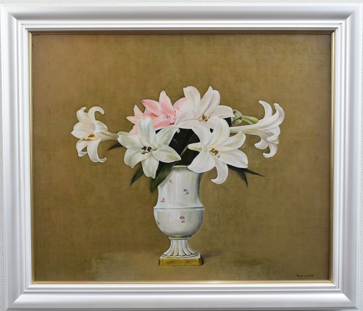 Katsumi Kasuno, No. 20 Lily [Masami Gallery, 5, 000 pieces on display, you're sure to find one you like], Painting, Oil painting, Still life