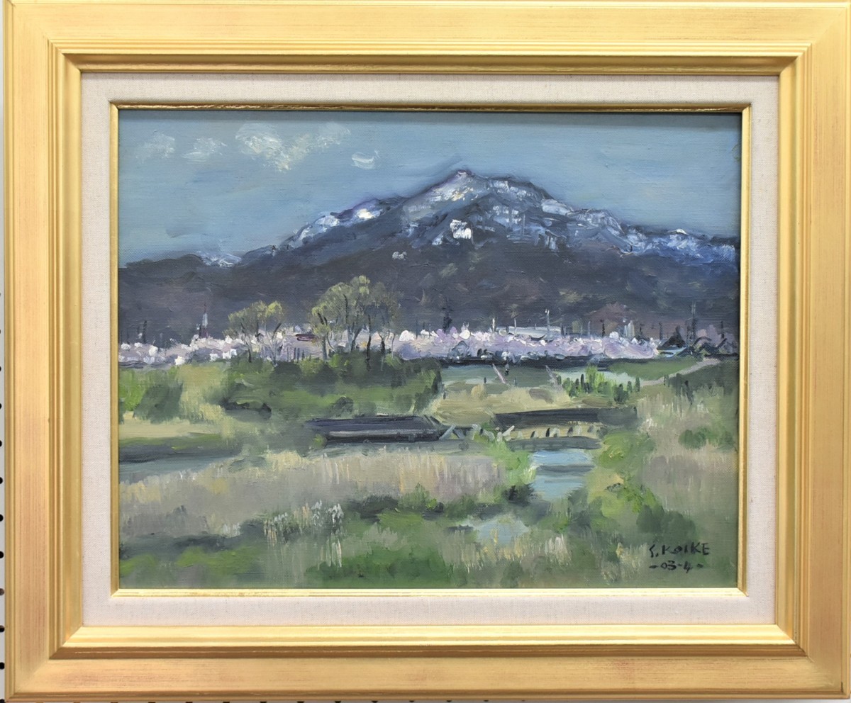 ¡Gran hallazgo! Kiyofumi Koike, Pintura al óleo del paisaje 6F, Galería Masamitsu, Cuadro, Pintura al óleo, Naturaleza, Pintura de paisaje