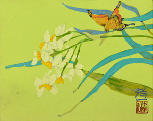 Art hand Auction [Masamitsu-Galerie / 5000 ausgestellte Objekte] Empfohlene Werke! Koichi Suzuki Nr. 0 Narzissen japanische Malerei, Malerei, Japanische Malerei, Andere