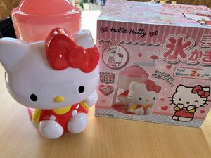  Hello Kitty manual ice shaving vessel new goods unused IS-KT-1588 Sanrio not for sale snow cone kakigori 