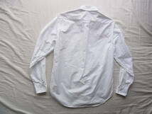 I K E BEHAR × SHIPS アイクベーハー × シップス　コットンオックス素材　ボタンダウンシャツ　サイズ M ホワイト　MADE IN USA_画像4
