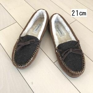 ファーモカシン　CHAUSSURES　裏ボア　あったか　モカシン　21　冬