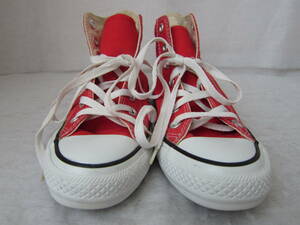 CONVERSE ALLSTAR HI（コンバース オールスターハイ）　レッド 赤キャンバス　　24㎝　US5　　ok2309B