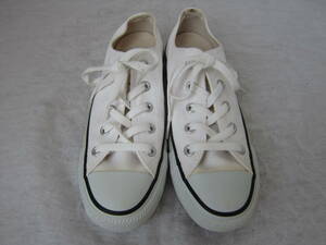 CONVERSE ALLSTAR COLORS OX（コンバース オールスターカラーズ OX）(1CJ606)　白/黒ライン　　23㎝　US4　　　着用少　　ok2309B