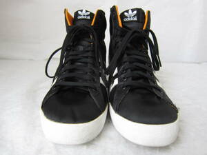 adidas BASKET PROFI UP W（アディダス バスケットプロフィ）(B26767) 黒白オレンジ　wm23.5㎝ US6.5　14年製　インヒール約7㎝　ok2309C