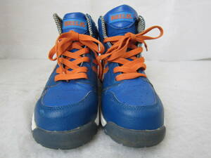 安全靴　　富士手袋工業　BRELiS（ブレリス）　青オレンジ　ハイカット　　25.5㎝ EEEE　　　先芯入り　　　劣化あり　　ok2309D