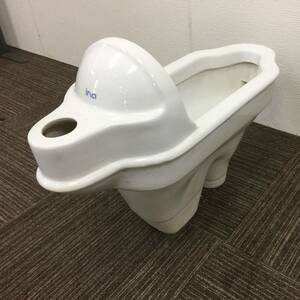 【中古】ina☆和式トイレ便器(床下排水)☆和風便器のみ☆ホワイト☆直接引き取り可