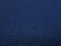 ウール100 フラノ 光沢 高級スーツ 中厚 巾153cm 長4m 紺色 [f425]_画像4