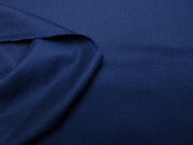 ウール100 フラノ 光沢 高級スーツ 中厚 巾153cm 長4m 紺色 [f425]_画像2