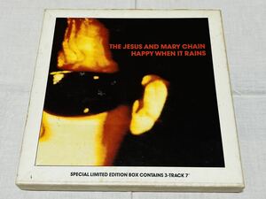 THE JESUS AND MARY CHAIN★HAPPY WHEN IT RAINS★NEG25B★限定7インチBOX★ポストカード4枚付き★UKインディー★シューゲイザー