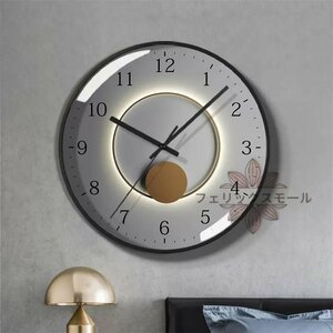 【高級家具】新品　壁掛け時計　北欧風　創意個性　静音　電池式　円形時計　クロック　リビング　ベッドルーム　廊下