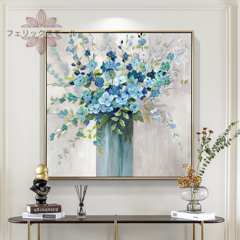 [Beautiful art] Pure hand-painted painting, flower, reception room hanging, entrance decoration, hallway mural, Painting, Oil painting, Nature, Landscape painting