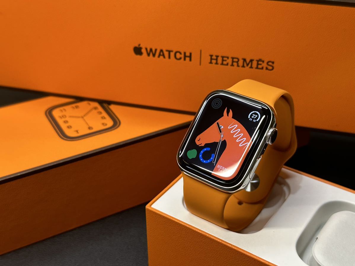 即決 美品 ケア+ バッテリー100% Apple Watch series6 HERMES 40mm