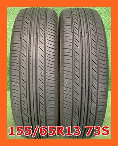 ★2019年製 155/65R13 73S DURAN MU:TECH ECO 中古 夏タイヤ 2本 13インチ★