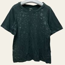 L'EQUIPE YOSHIE INABA / レキップ ビギ レディース トップス 半袖Tシャツ ★デザイン 綿100% グリーン系 日本製 O-1733_画像1