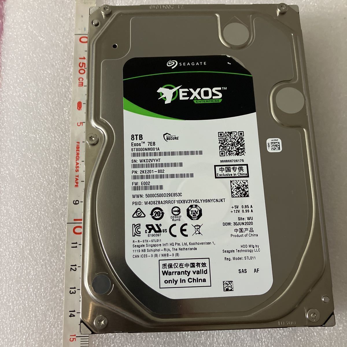 JChere雅虎拍卖代购商品:11) Seagate 3.5インチ8TB EXOS 7E8 SAS