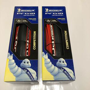 【076新品未使用】 ミシュラン MICHELIN プロ4 サービスコース Pro4 SERVICE COURSE 700×23C 2本セット