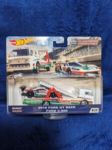 ★ホットウィール チームトランスポート 2016 フォード GT RACE FORD C800 カストロール HotWheels FORD CASTROL レア US アメ車 TRANSPORT