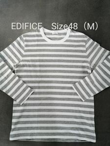 EDIFICE　エディフィス　 長袖Tシャツ　 ボーダーロンT　メンズ48（M相当）